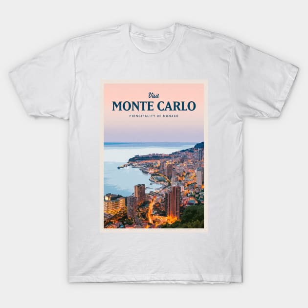 Visit Monte Carlo T-Shirt by Mercury Club
